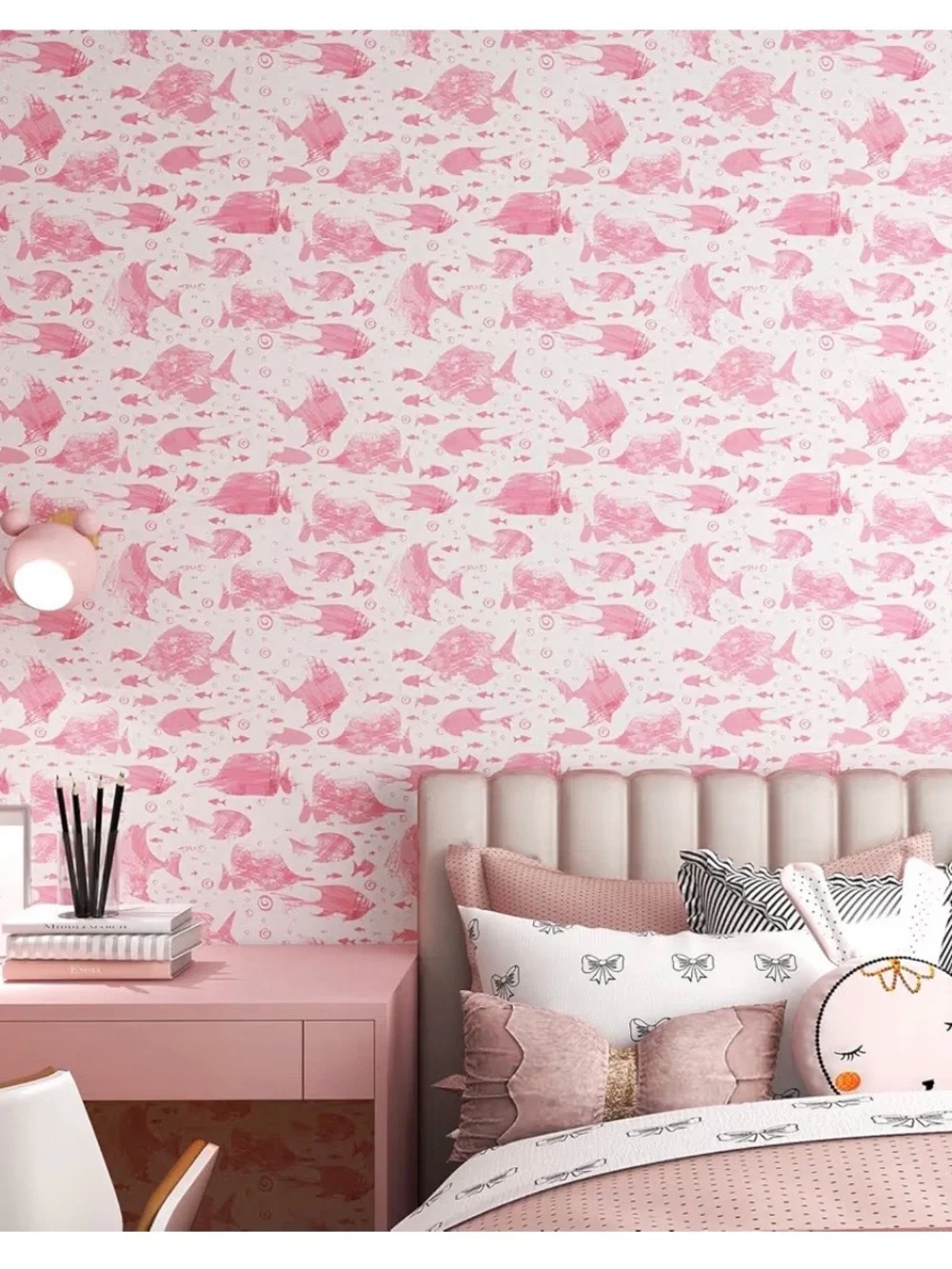 Pink Fish Abstract Wallpaper 17.3